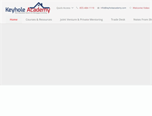 Tablet Screenshot of keyholeacademy.com